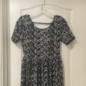 Forever 21 black and white striped dress